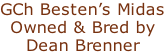 GCh Besten’s Midas Owned & Bred by  Dean Brenner